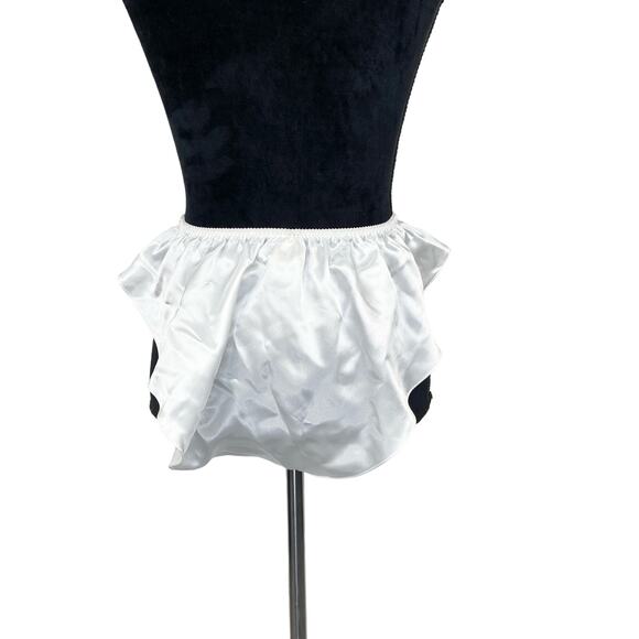 Vintage NWT White Silky 2 pc Lingerie Set - Women's Size L - Picture 7 of 10